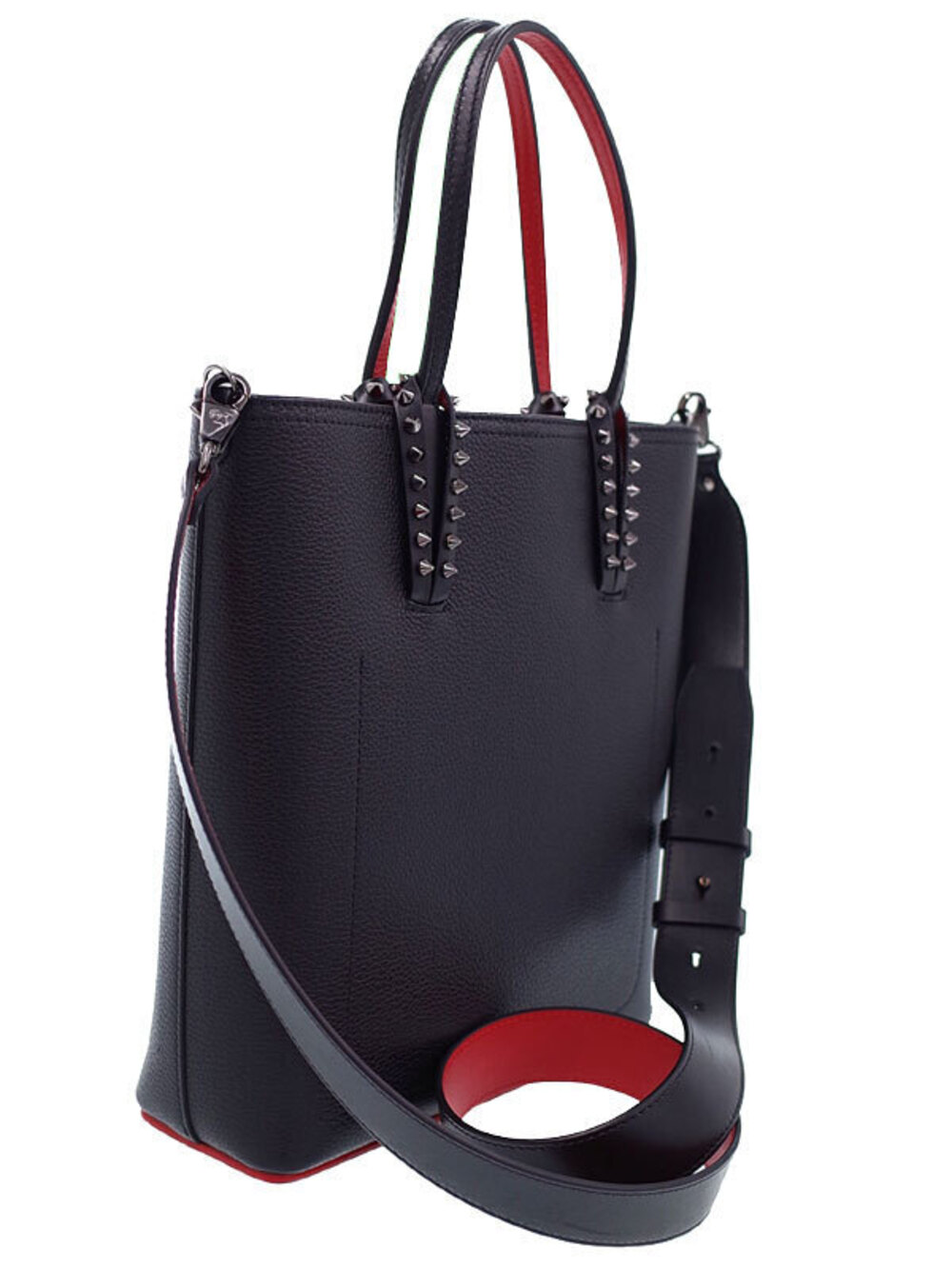 Christian Louboutin Studded Handbag Black CABATA Black